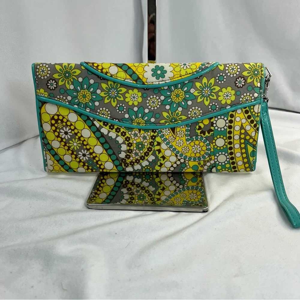 Vera Bradley Lemon Parfait Clutch Wallet